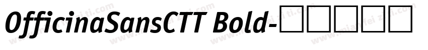 OfficinaSansCTT Bold字体转换